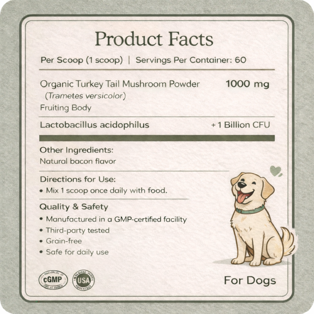 Turkey Tail + Probiotic Scoops