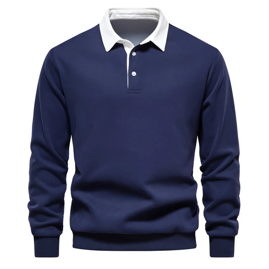 Raphael Klassisches Winter-Polo-Sweatshirt