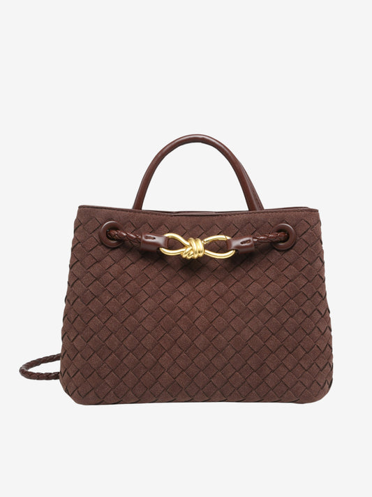 Delilah Woven Suede Bag Small