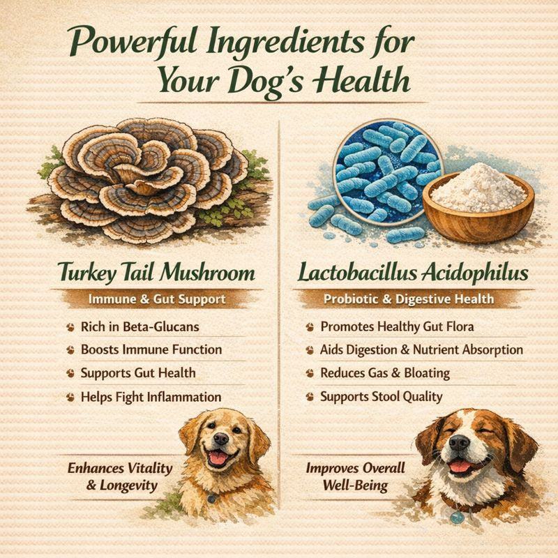 Turkey Tail + Probiotic Scoops