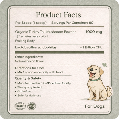 Turkey Tail + Probiotic Scoops