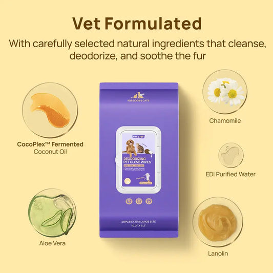 Hypoallergenic Disposable 20Pcs Pet Wipes